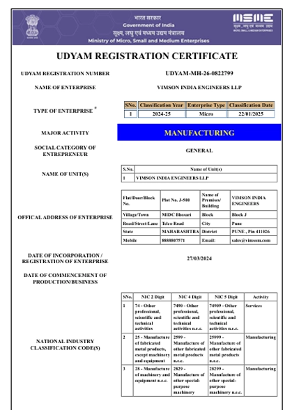 MSME Certification